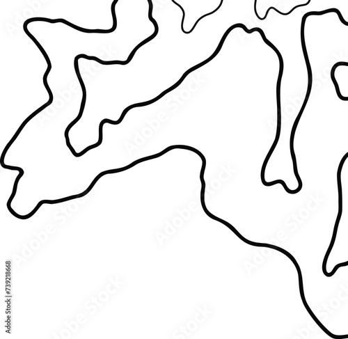 Fototapeta Naklejka Na Ścianę i Meble -  Topographic Map Lines