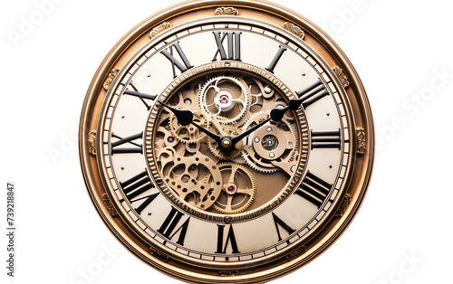 Discover Clock Isolated on Transparent Background PNG.