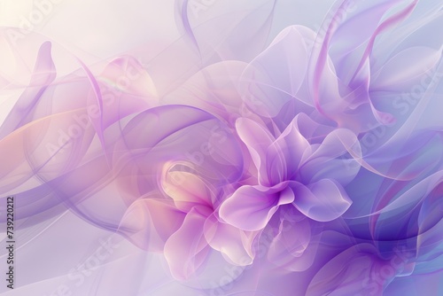 abstract background with purple dahlia flowers and blue . Abstract background awareness days in May in cream and lilac. 