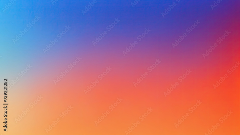 Beautiful Orange and Blue gradient background. Abstract pastel holographic blurred gradient banner background