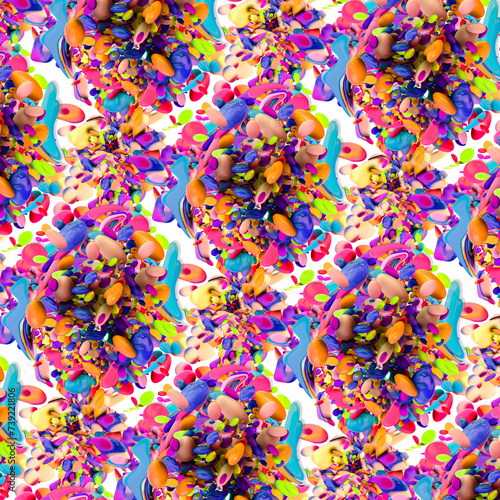 Colorful 3d pattern, cover design