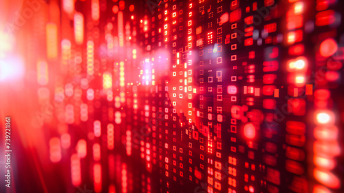 Wallpaper Mural Digital Binary Code, An Abstract Network of 1s and 0s in a Futuristic Cyberspace Environment Torontodigital.ca