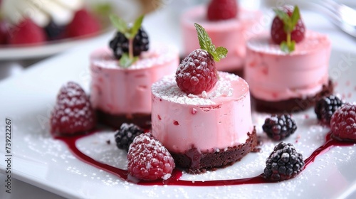 Serving up visually stunning low calorie desserts