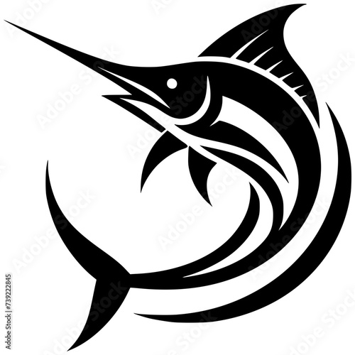 Silhouette of marlin fish