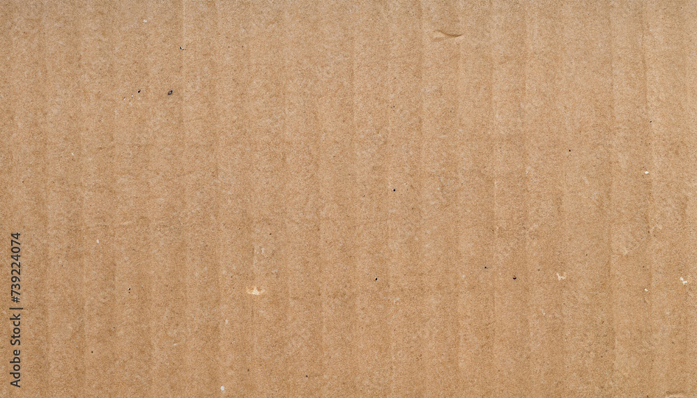 Fototapeta premium Cardboard sheet texture background, detail of recycle brown paper box pattern.