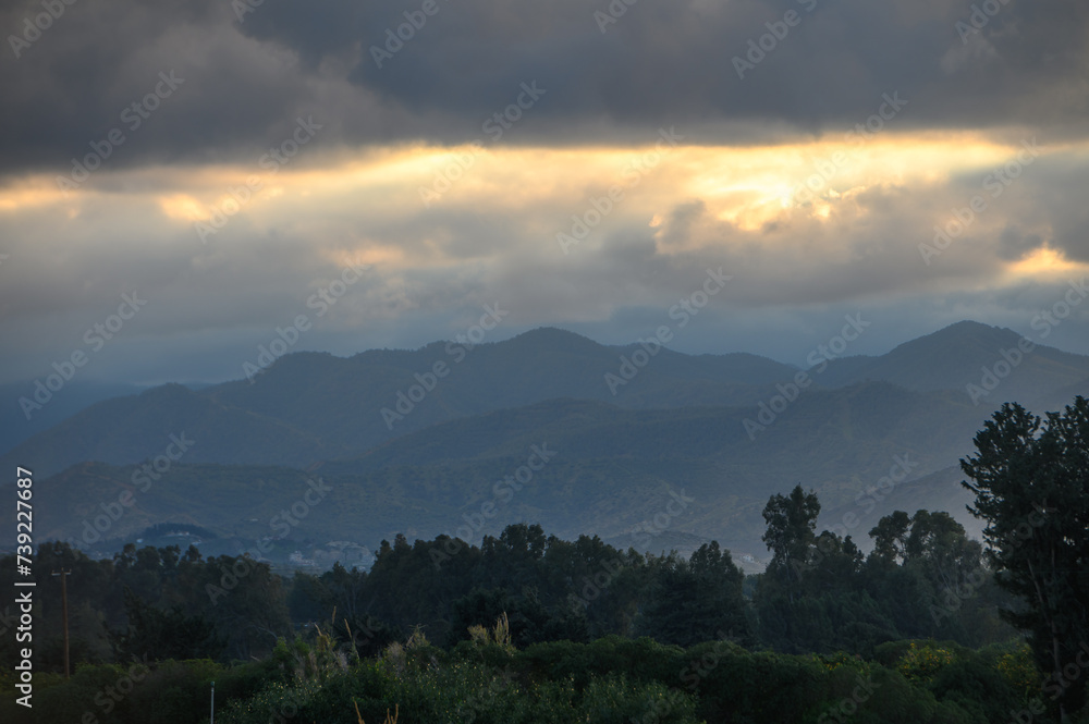 clouds over the mountains in the Mediterranean 3