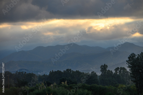 clouds over the mountains in the Mediterranean 3