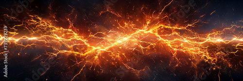 Fiery electric arcs in a dynamic clash.