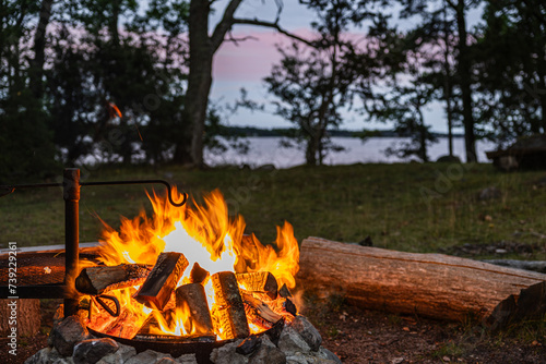 Lagerfeuer in Schweden