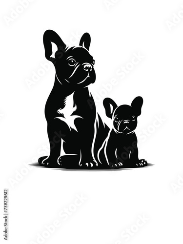 layful Panache: Vectorized French Bulldog Delight