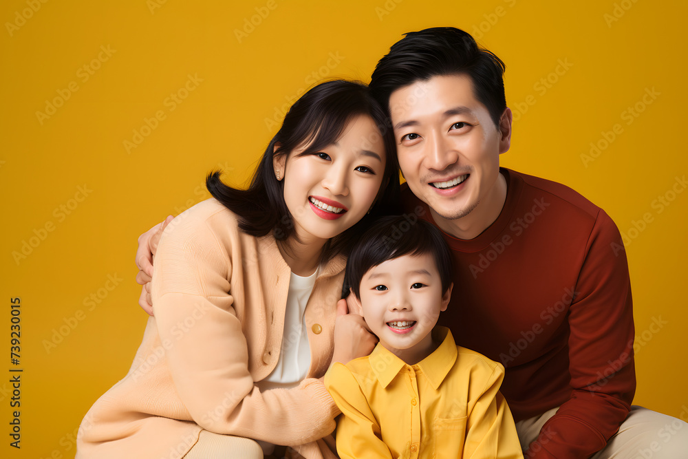 Chineses Man, Woman, and Daughter Share Smiles and Embraces, Showcasing the Warmth of Togetherness. Chineses Man, Woman, and Daughter Share Smiles and Embraces, Showcasing the Warmth of Togetherness.