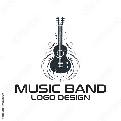 Music Band Vector Logo Design