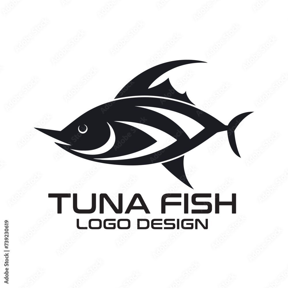 Tuna Fish Vector Logo Design Tuna Fish Vector Logo Design