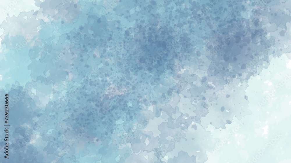 Abstract watercolor background with gradient of blue, creating a soothing and captivating visual