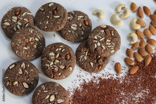 Fotografia Ragi Cookies or Finger Millet Cookies