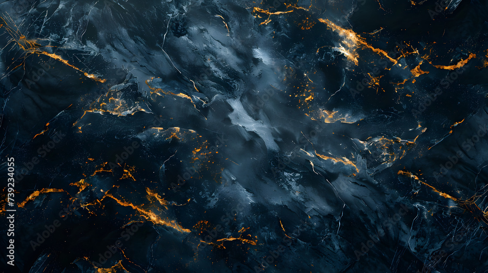 abstract Marble background, blue marble with gold glitter veins, stone texture abstract Marble background, blue marble with gold glitter veins, stone texture