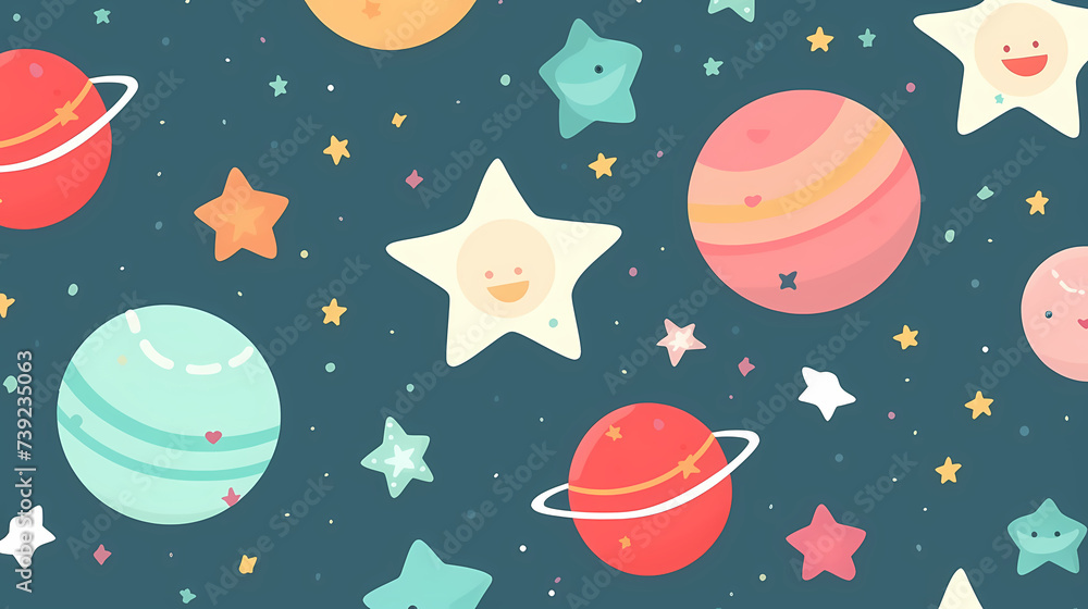 Vibrant star paper stickers collection Vibrant star paper stickers collection
