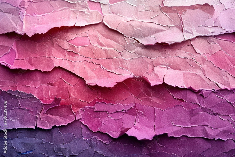 Rough and uneven torn paper edges contribute to the creative texture and artistic detail of this piece Rough and uneven torn paper edges contribute to the creative texture and artistic detail of this piece