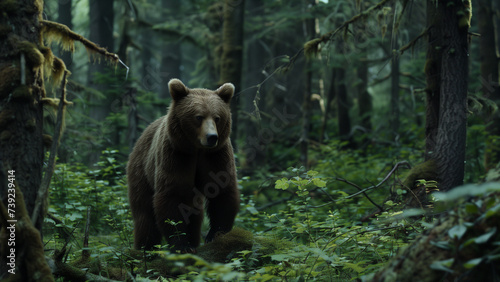 Wild Solitude: Bear in the Forest