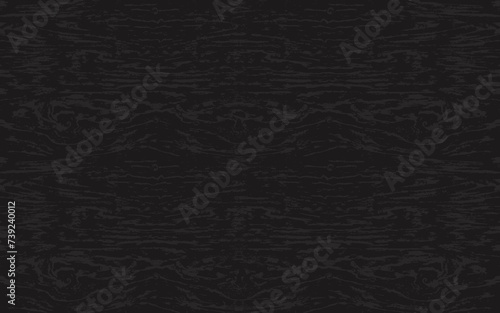 Black wood plank texture vector background, Black wooden table top view.