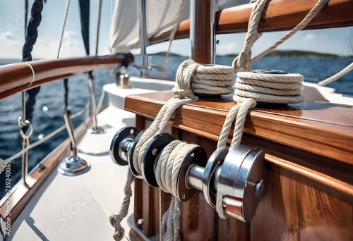 ropes on a sailboat
