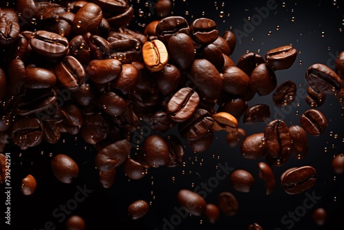 a pile of coffee beans © Ruben