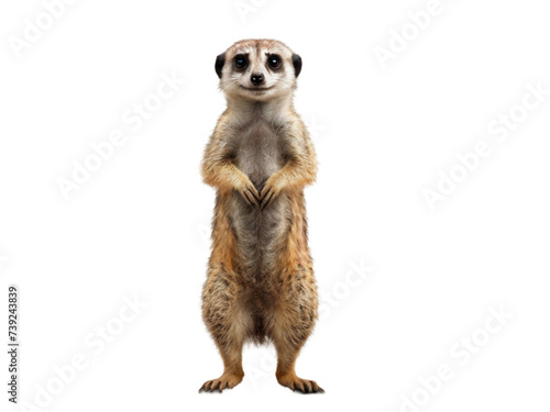 standing meerkat animal png / transparent