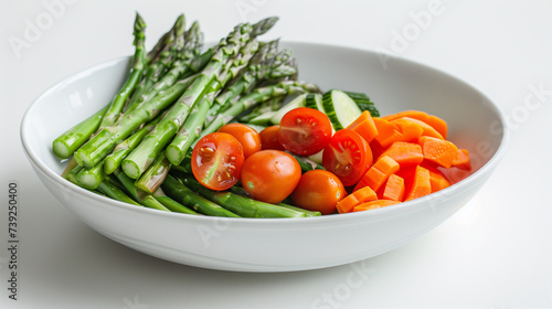 Fresh Organic Vegetables in White Bowl