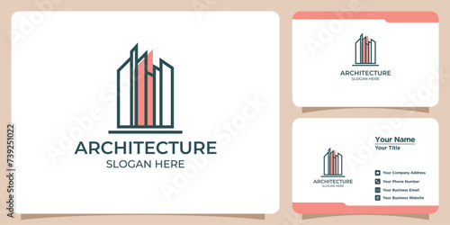 building architect logo and business card
