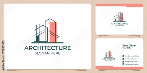 building architect logo and business card