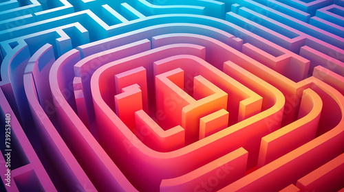 Abstract colorful maze wallpaper  colorful puzzle