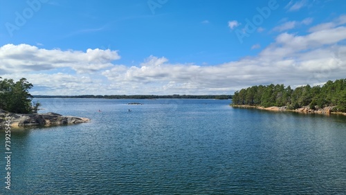 Archipelago sweden view over water photo