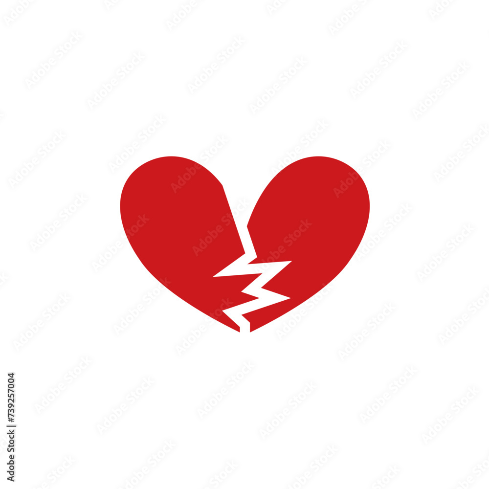broken heart icon broken heart icon