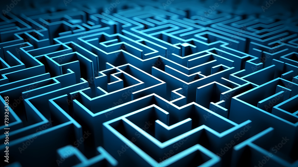 Aerial view of maze, abstract maze for background Aerial view of maze, abstract maze for background