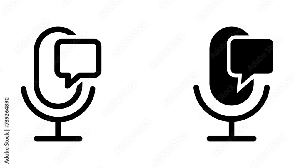 Microphone vector icon set. Voice vector icon, Record. Microphone, recording Studio Symbol on white background Microphone vector icon set. Voice vector icon, Record. Microphone, recording Studio Symbol on white background