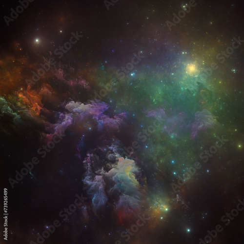 Fototapeta Naklejka Na Ścianę i Meble -  Inner Life of Stellar Space