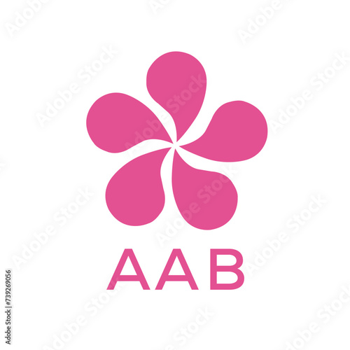 AAB logo design template vector. AAB Business abstract connection vector logo. AAB icon circle logotype. 