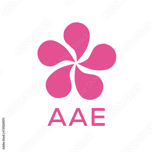 AAE logo design template vector. AAE Business abstract connection vector logo. AAE icon circle logotype. 
