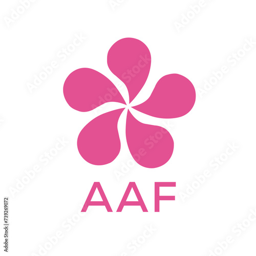 AAF logo design template vector. AAF Business abstract connection vector logo. AAF icon circle logotype. 