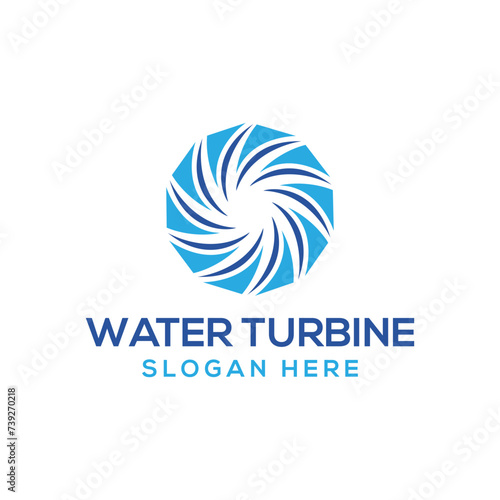 turbine logo design icon symbol illustration