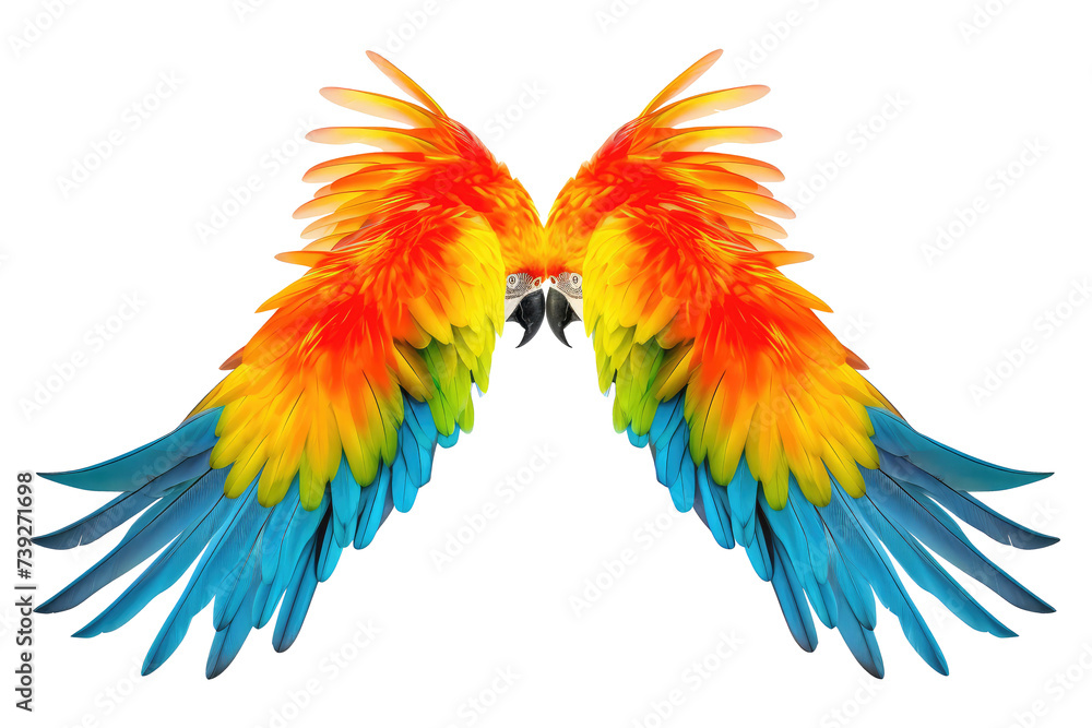 Obraz premium Beautiful feathers isolated on white