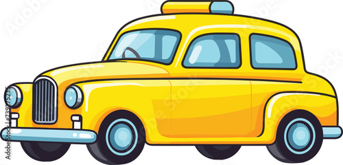 vector illustration of a cab, flat design of a cab
