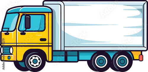 camion flat design vector illustration