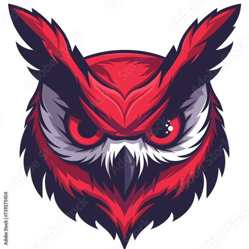 Owl esport vector logotype, logo owl, icon owl, sticker owl, symbol owl, emblem owl