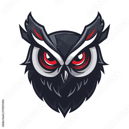 Owl esport vector logotype, logo owl, icon owl, sticker owl, symbol owl, emblem owl