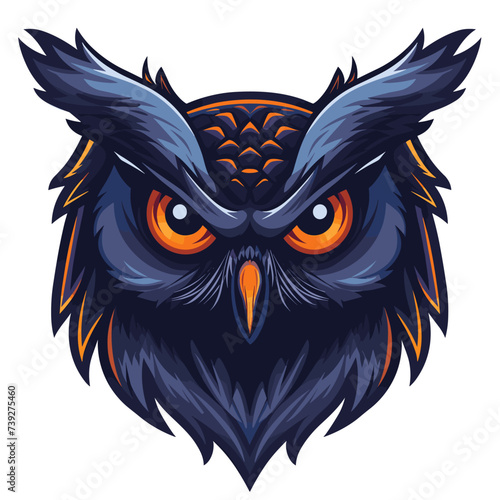 Owl esport vector logotype, logo owl, icon owl, sticker owl, symbol owl, emblem owl