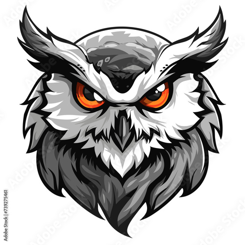 Owl esport vector logotype, logo owl, icon owl, sticker owl, symbol owl, emblem owl