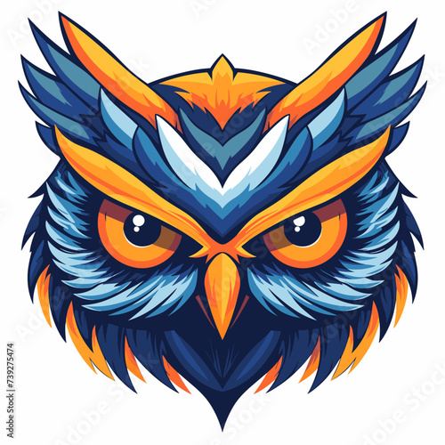 Owl esport vector logotype, logo owl, icon owl, sticker owl, symbol owl, emblem owl
