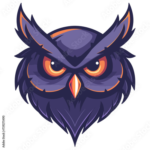 Owl esport vector logotype, logo owl, icon owl, sticker owl, symbol owl, emblem owl