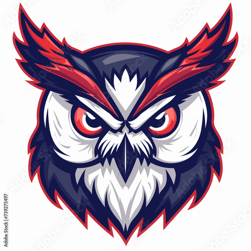 Owl esport vector logotype, logo owl, icon owl, sticker owl, symbol owl, emblem owl